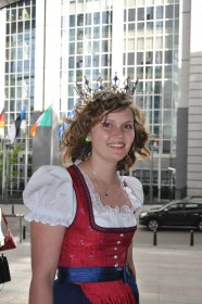 Vor dem Europaparlament 2013